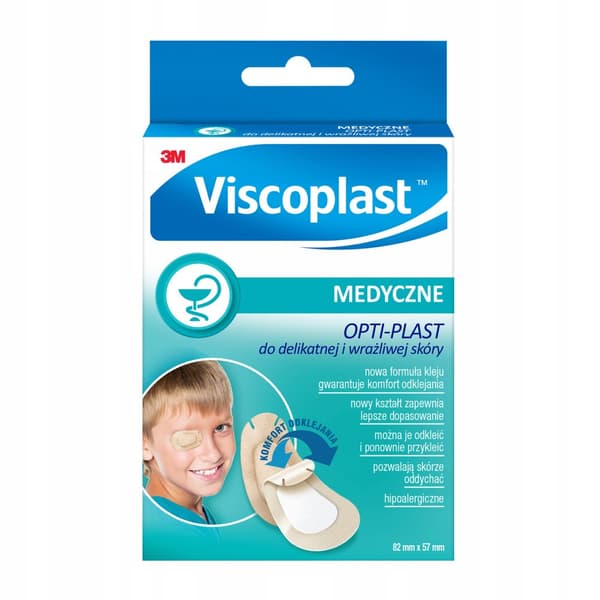 Viscoplast, Opti-Plast til sensitiv og delikat hud, 5 stk.