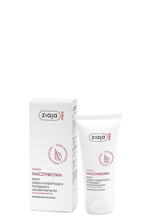 Ziaja Med, Beroligende og Opklarende Intensiv Behandling, Dagcreme med SPF20, 50 ml