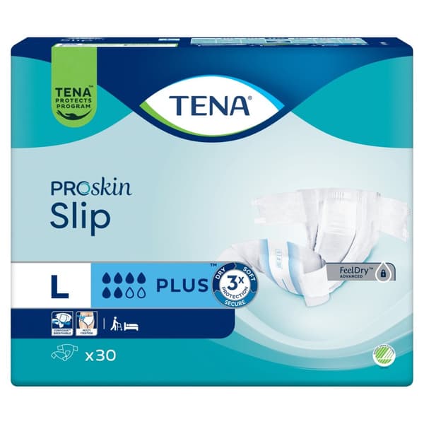 Tena ProSkin Plus Inkontinensskydd L, 30-pack