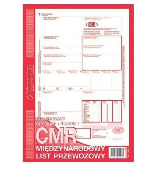CMR International fragtbrev, 80 ark