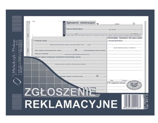 Zgłoszenie af reklamation A5, 39 sider