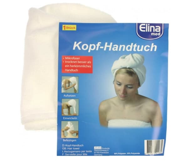 Mikrofiberhandduk för Hårvård, 58x22x7cm (Tyskland Produkt)