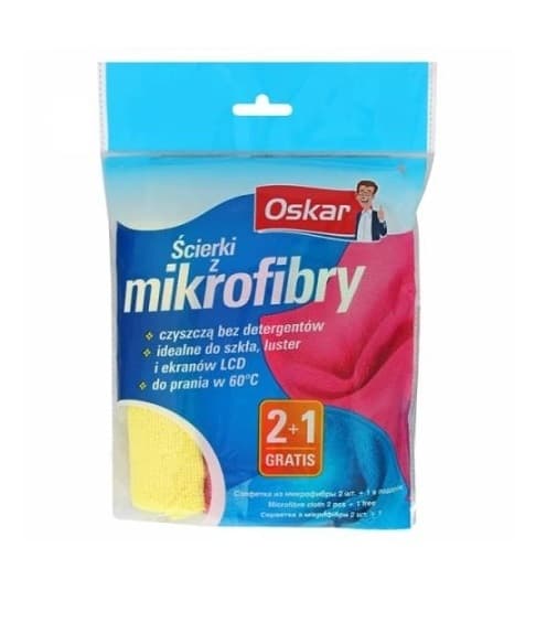 3-pack Microfiberdukar med Oskar-kvalitet