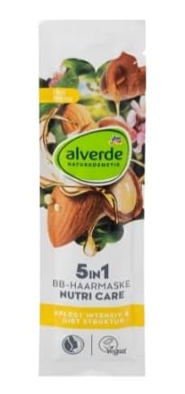 Alverde, Nutri-Care BB 5i1, Hårmaske med argan, 20ml.