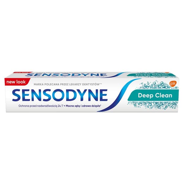 Sensodyne Dybt Rengøring Tandpasta med Fluor, 75 ml