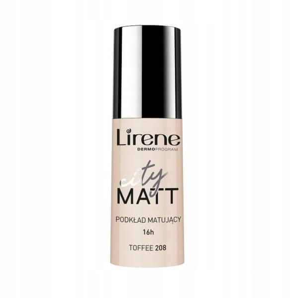 Lirene City Matt Mattifierande Ansiktsfoundation 208 Toffee, 30 ml