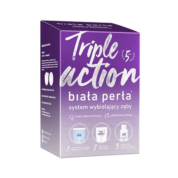 Biała Perła Kolmivaiheinen Hampaiden Valkaisujärjestelmä: Hammastahna 30 ml, Valkaisugeeli 50 ml, Suuvesi 100 ml + Muotoutuvat Suukappaleet x3