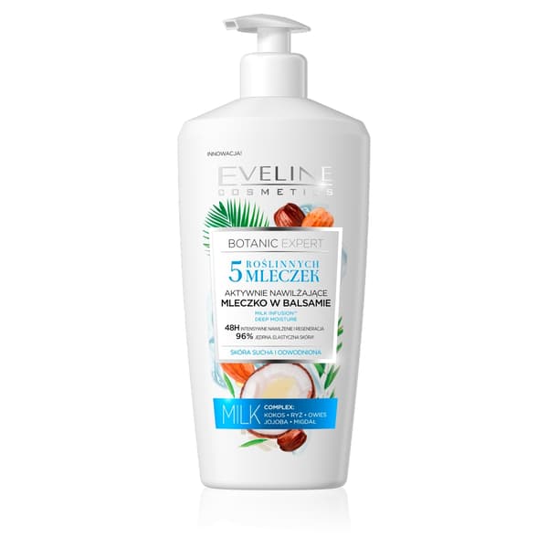 Eveline Botanic Expert Aktiva Fuktgivande Växtmjölkbalsam, 350 ml