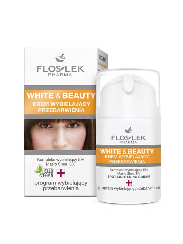 Flos-Lek White & Beauty Ihonvärin Kirkastava Voide, 50 ml