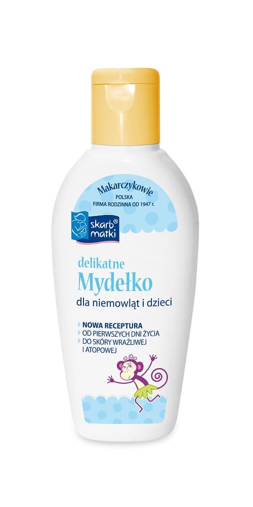 Äidin Aarre Nestemäinen Saippua Vauvojen ja Lasten Herkälle Iholle, 80 ml