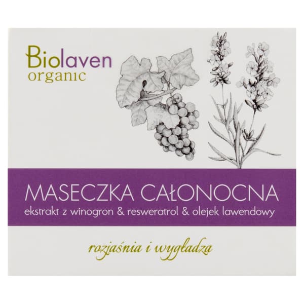 Biolaven, Nattansiktsmask, 45 ml