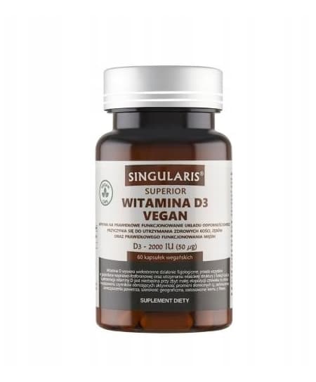 Singularis Superior Vegansk D3-vitamin 2000 IE, 60 kapslar