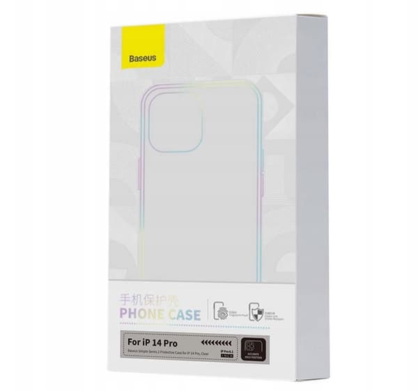 Baseus Simple 2 Cover til iPhone 14 Pro - Slank Gennemsigtig Beskyttelse