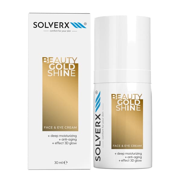 Solverx Beauty Gylden Glød Ansigts- og Øjencreme, 30 ml