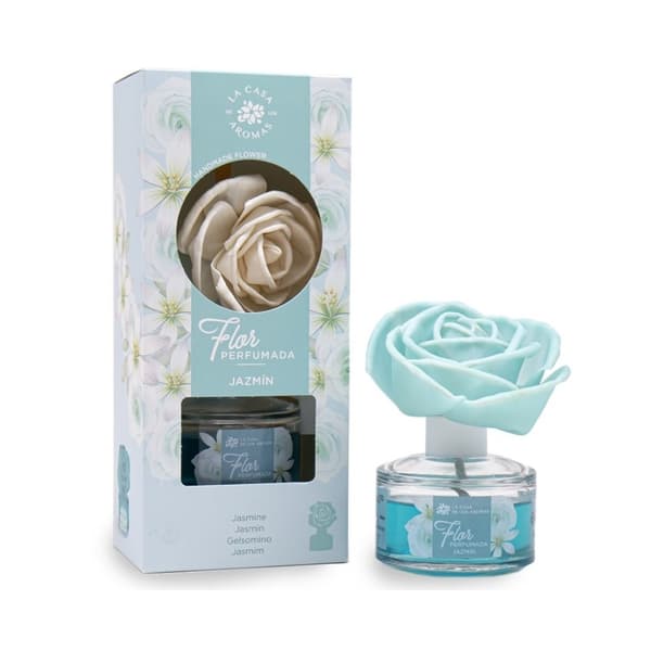 La Casa de los Aromas Scented Flower Diffuser, 65 ml - Jasmiini Aroma Diffuser