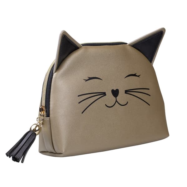 KillyS Beige Kosmetisk Väska Kattdesign