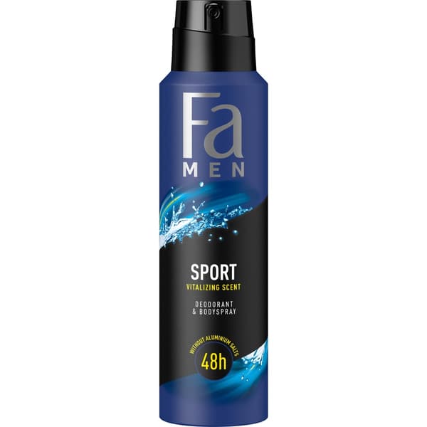 Herr Sport Deodorant Spray med Gröna Citrusfrukter, 150 ml