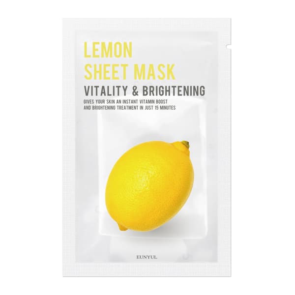 Opfriskende Citron Opklarende Ansigtsmaske i Ark, 22ml