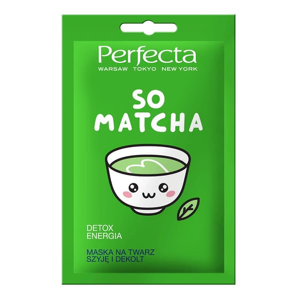Ansiktsmask för Hals & Dekolletage med Matcha - Detox & Energiboost, 10ml