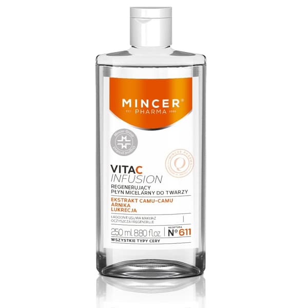Mincer Pharma Vital C Infusion Regenererende Micellar Vand til Ansigtet No.611, 250ml.