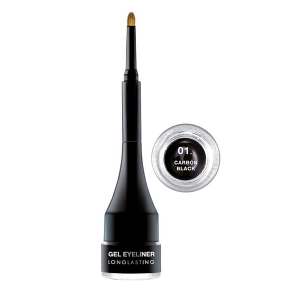 Pierre Rene Gel Eyeliner Långvarig 24h Vattenfast 01 Kol Svart, 2.5ml