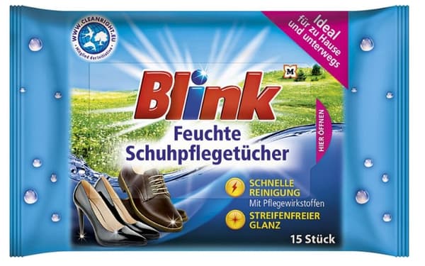Blink, Fugtige skopleje-klude, 15 stykker