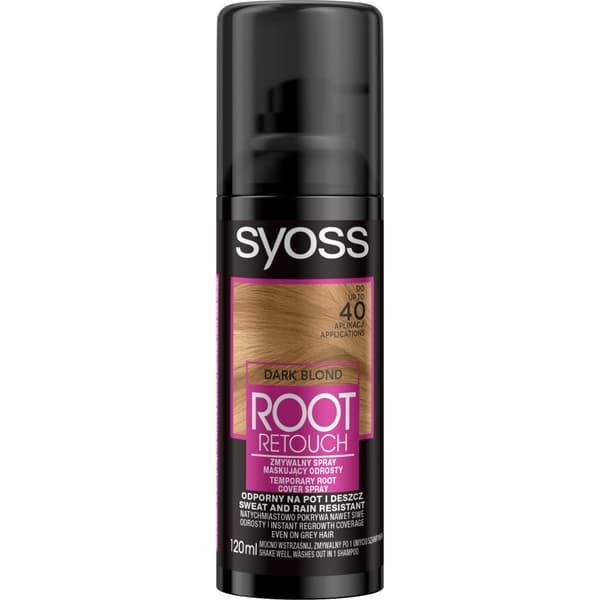 Syoss Rotretush Spraya för Mörkblont Hår, 120 ml