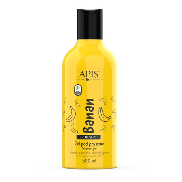 Apis Frugt Shot Shower Gel, Banan, 500 ml.