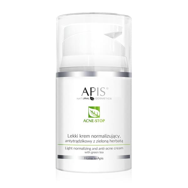 Apis Acne-Stop Creme med grøn te til normalisering af akne, 50 ml.