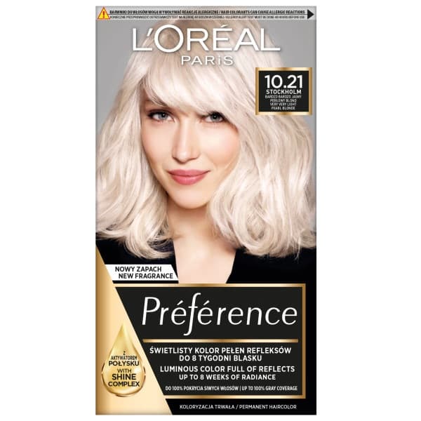 L'Oreal Paris Preference Hårfärg 10.21 Stockholm