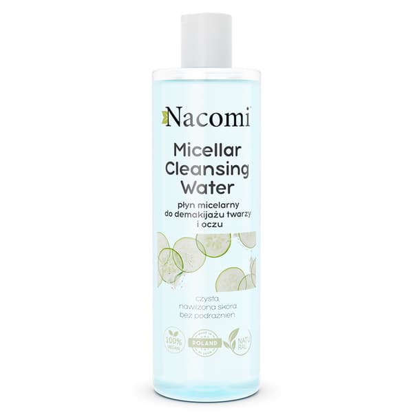 Nacomi Milde Micellar Renselotion til Ansigt og Øjne, Beroligende, 400ml