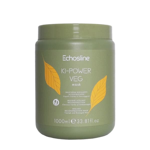 Vegaaninen Hiushoitonaamio Echosline Ki-Power - Tehokas Elvytys & Ravitsevuus, 1000ml