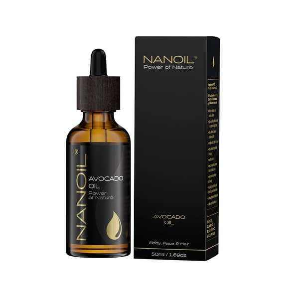 Nanoil Avocadoolie til hår- og kropspleje, 50 ml