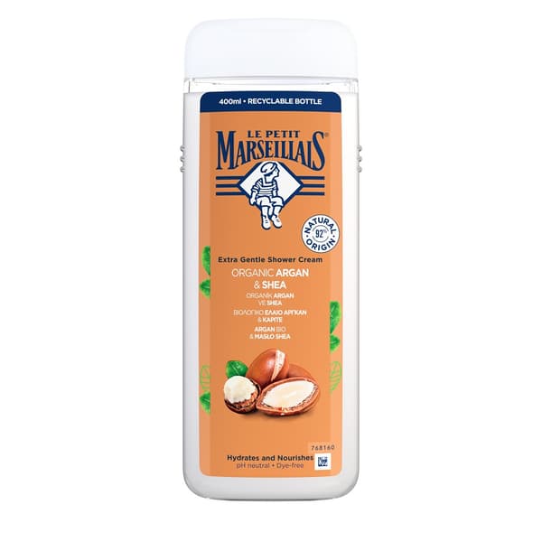 Le Petit Marseillais Kremet Brusegel, Argan Bio & Shea Smør 400ml