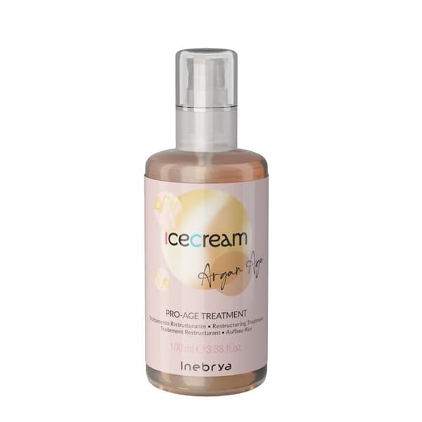 Inebrya Ice Cream Argan Alder Genopbyggende Behandling med Arganolie, 100ml.