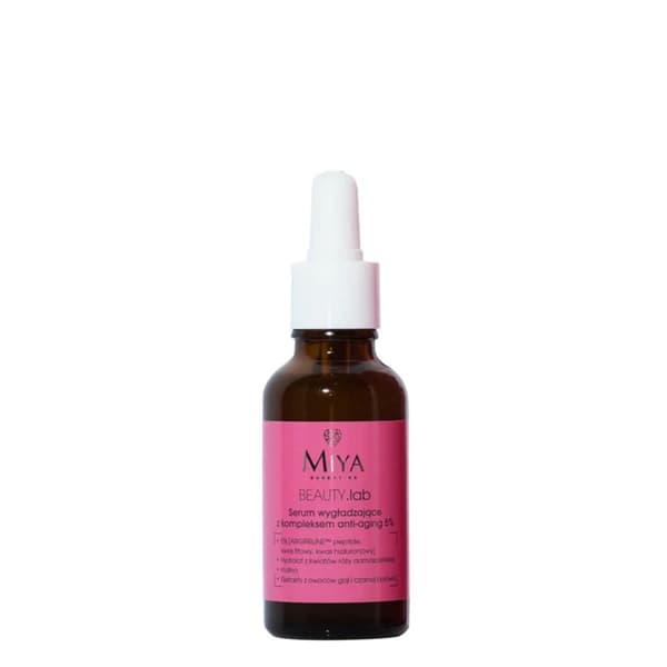 Miya Skønheds Serum mod Alderdomstegn med Hyaluronsyre, Reducerer Rynker, Udglatter Huden 30ml