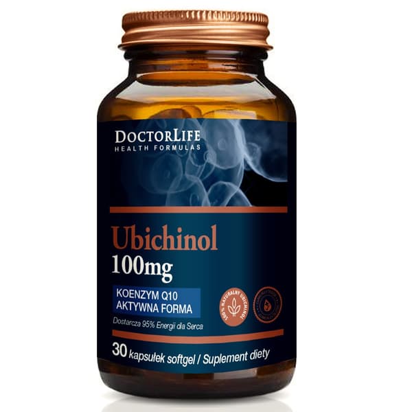 Doktor Life Ubichinol Koenzym Q10 Aktiv form 100mg, 30 kapslar