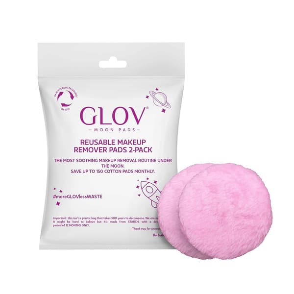 Glov Måne Puder Genanvendelige Makeup Fjernerpuder, 2 stk.