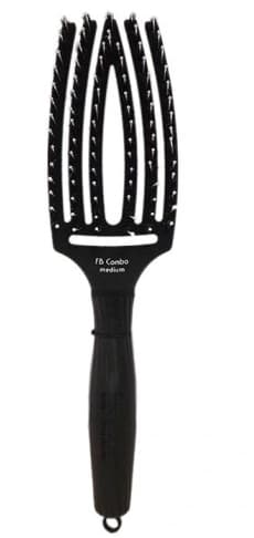 Olivia Garden Hiusharja Fingerbrush Combo Keskimääräinen, Musta