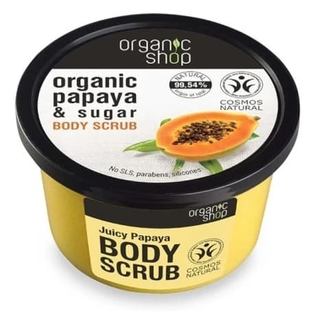 Organisk Papaya og Sukker Kroppspeeling, 250ml - Nærende Skønhedskøb