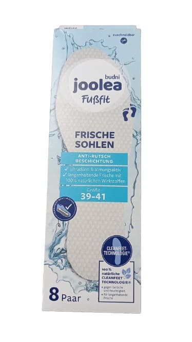 Joolea, Sko Indlæg Str. 39-41, Hvid Farve, 1 Par Pakke