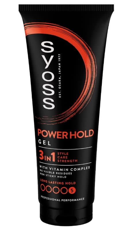 Syoss Herr Power Hold Ultra Strong Hårgel, 250ml/Syoss Herr Power Hold Ultra Strong Hårgel, 250ml