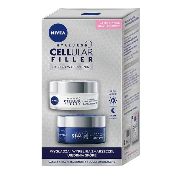 Nivea Cellular Filler Wrinkle-Fighting Day & Night Cream Set 50ml each