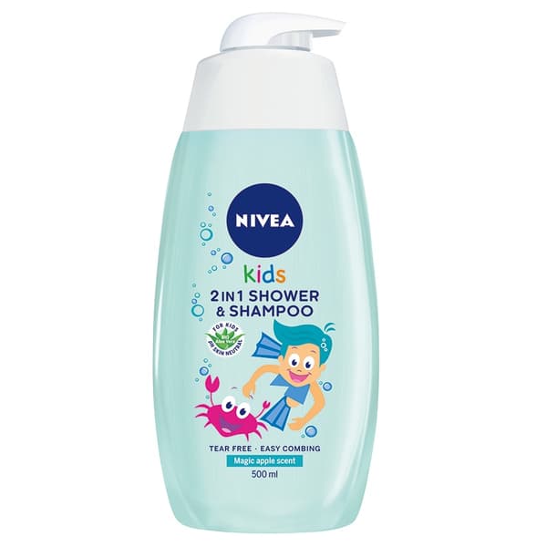 Nivea Børn Mild Æblekaramel Duftende Badegele, 500ml