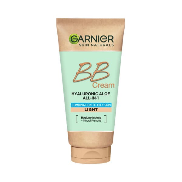 Garnier Hyaluroninen Aloe All-In-1 BB-voide Rasvaiselle ja sekaiholle Vaalea, 50ml