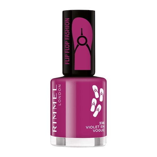 Rimmel 60 Sekunder Neglelak Flip Flop, Farve Violet En Vouge, Hurtigtørrende, 8 ml容量