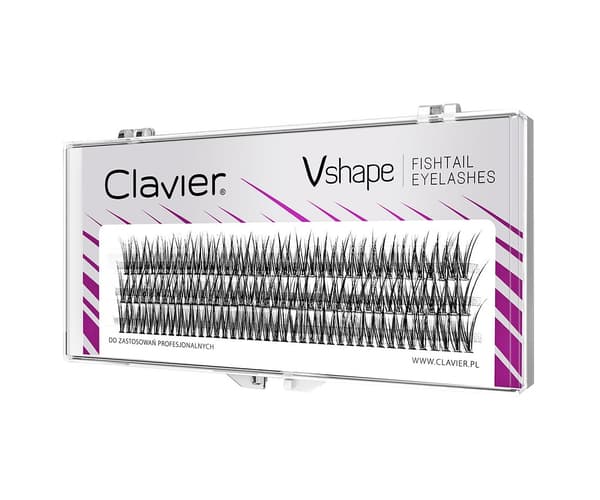 Voluminøse Øjenvipper, Naturlige Fishtail V-shape, 8mm