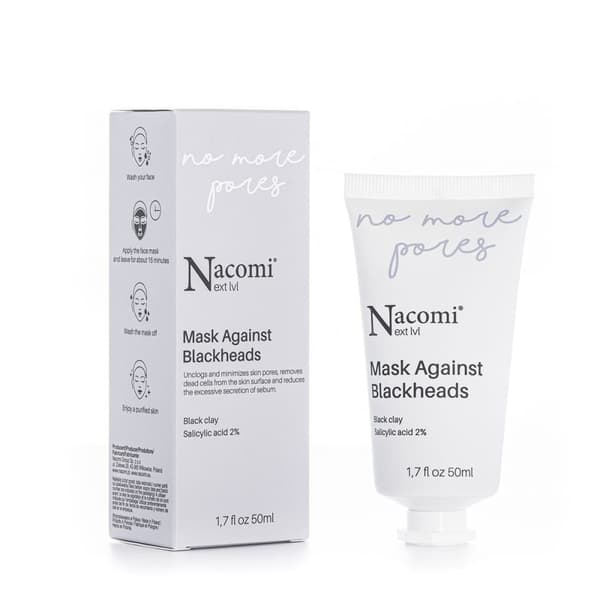 Nacomi Tehokas Mustapäitä Vähentävä Kasvonaamio, 50 ml