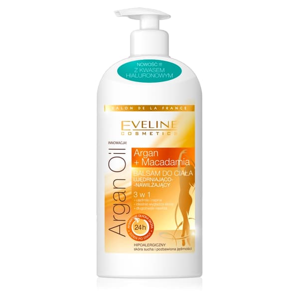 Fuktgivande Kroppsbalsam med Arganolja och Macadamia, 3-i-1 - 350ml