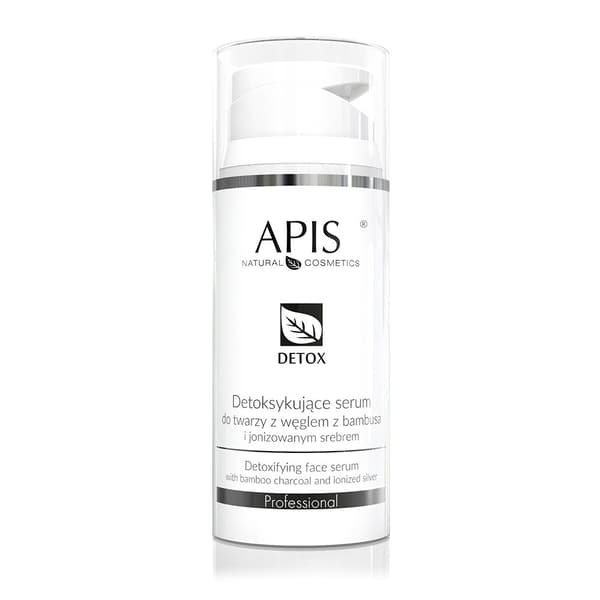 Bambuskol- och joniserat silver Detox Serum för ansiktet, 100ml.
